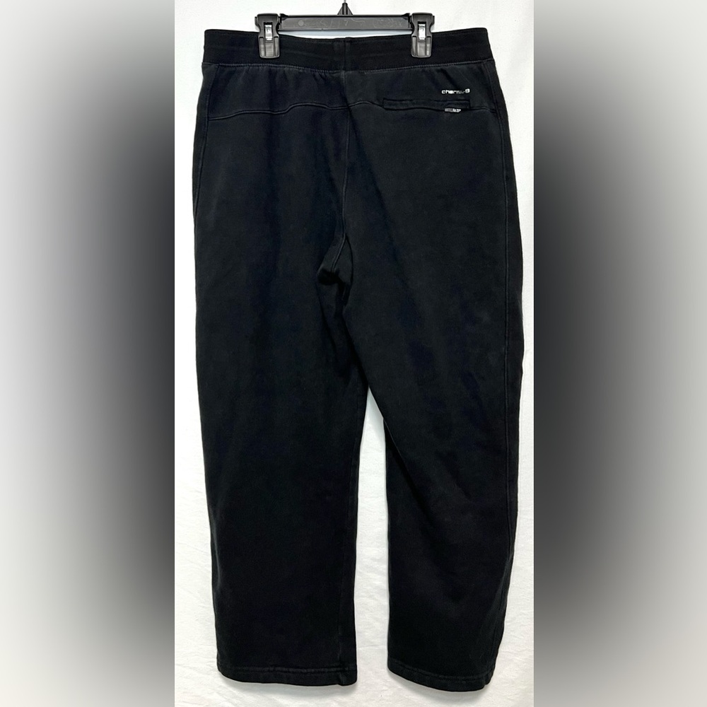Layer 8 Qwick Dry Cotton Blend Cropped Wide Leg Thermal Sweatpants Loungewear - Picture 5 of 8